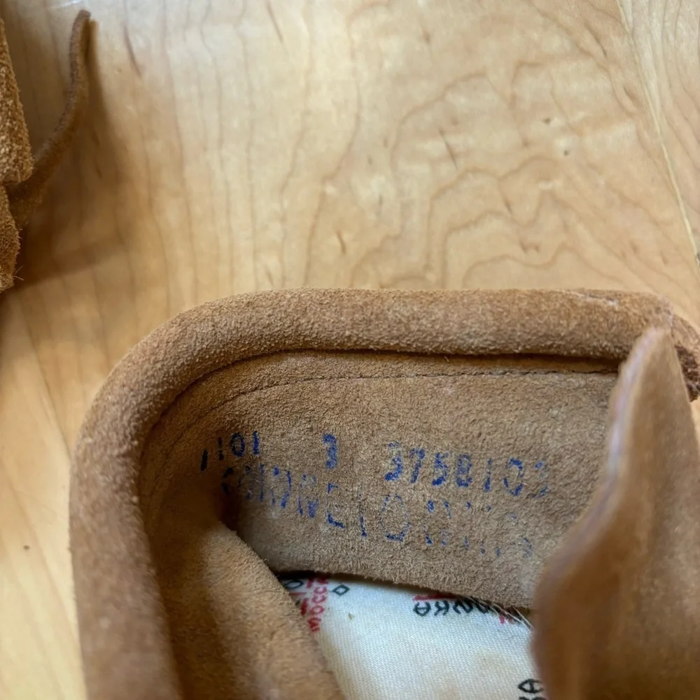 NEW Minnetonka Moccasins with Embroidered Detailing Leather Suede Braided Bootie